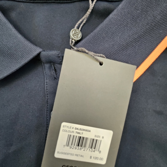 NWT Gfore Mini Icon Tech Pique Golf Polo Twilight - Picture 7 of 7